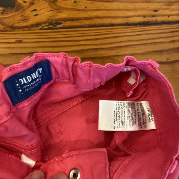 Girls Pink Jeggings - Picture 2 of 2